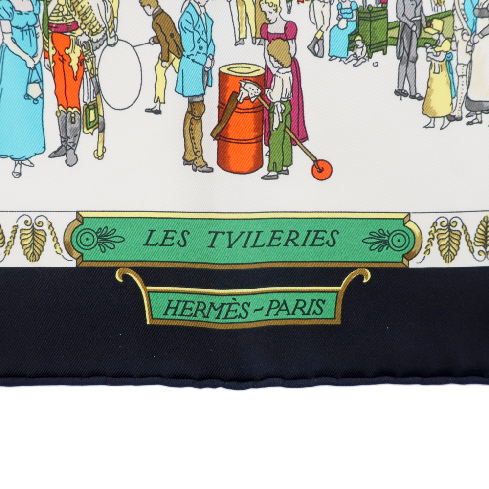 付属品タグショップカード新品Hermesエルメスシルクスカーフカレ70パリのプロムナードPARIS