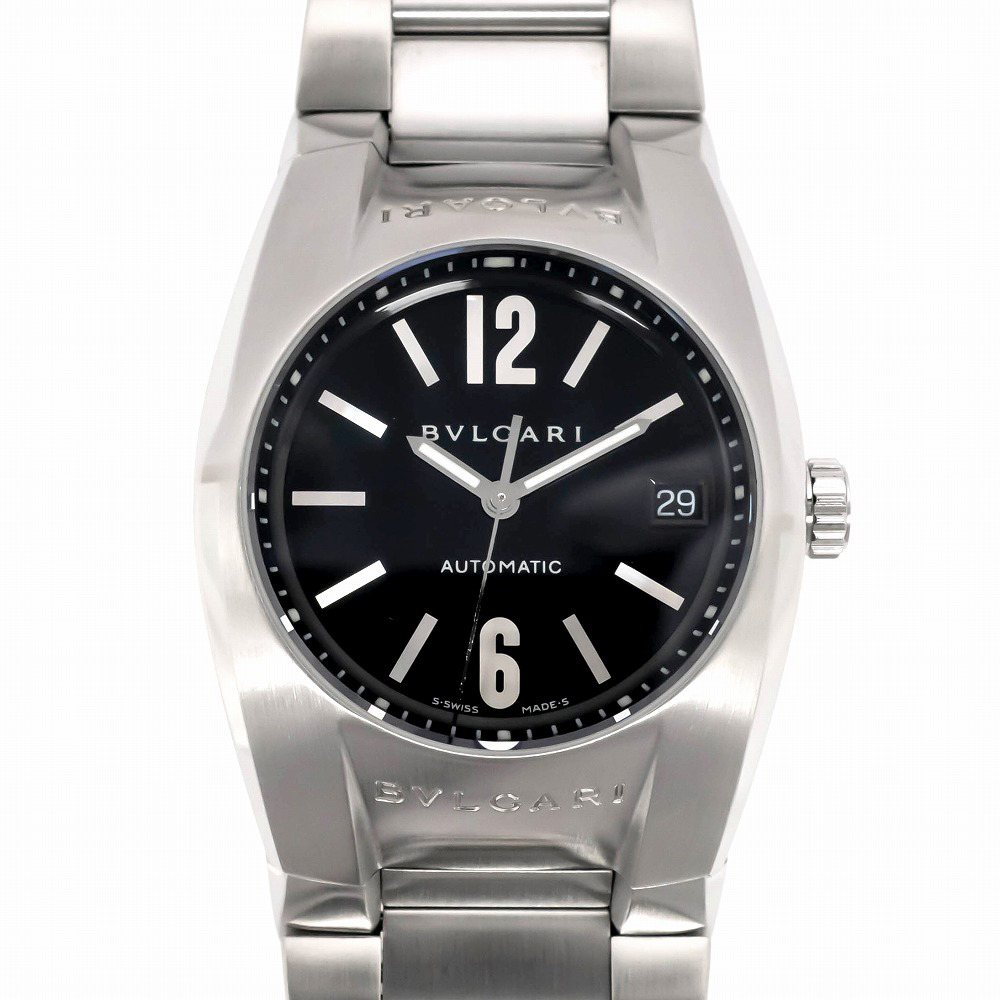 名東】【BLLGARI】ブルガリ エルゴン EG35BSSD 黒文字盤 SS 腕時計 ...