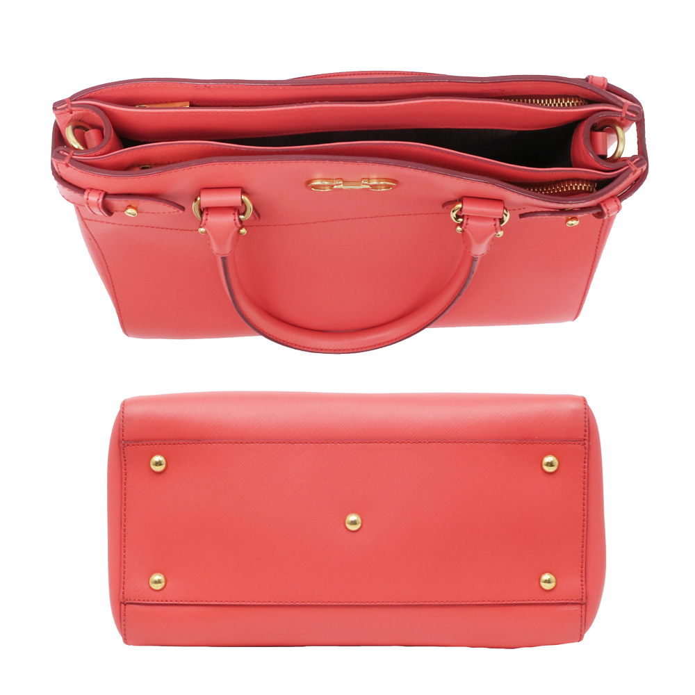 名東】【FERRAGAMO】フェラガモ ガンチーニ 2WAY ハンドバッグ
