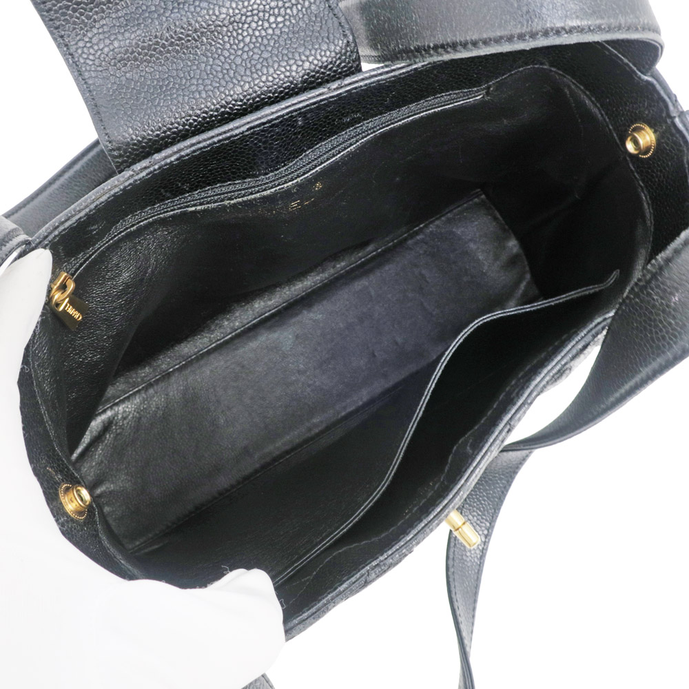 名東】【CHANEL】シャネル トートバッグ ハンド ゴールド金具