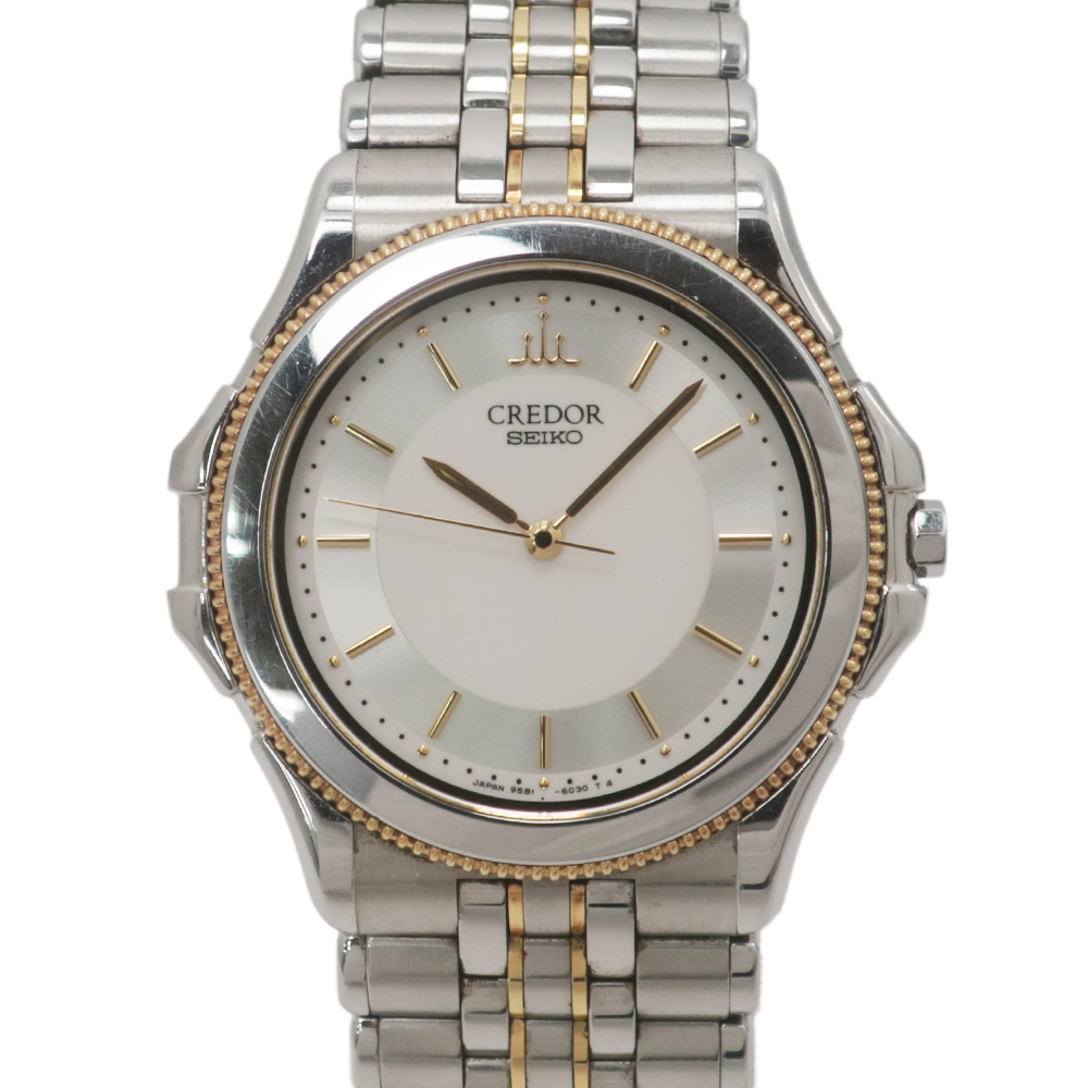 名東】【SEIKO】セイコー クレドール パシフィーク 9581-6040 SS/18KT コンビ クォーツ メンズ 男 腕時計【中古】 - 質ウエダ  公式オンラインショップ | 名古屋に4店舗。信頼・安心の創業65年。全国発送を承っております。