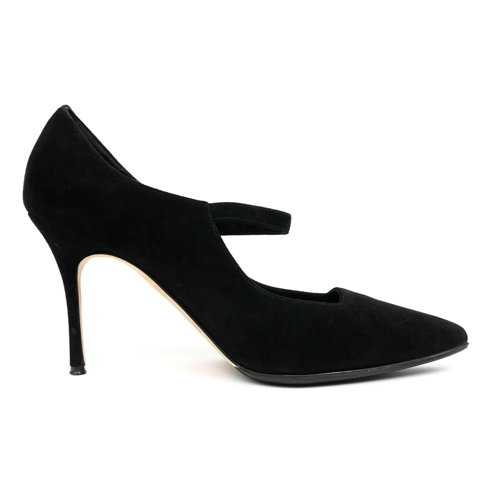 MANOLO BLAHNIK ビジュー付きハイヒール 38