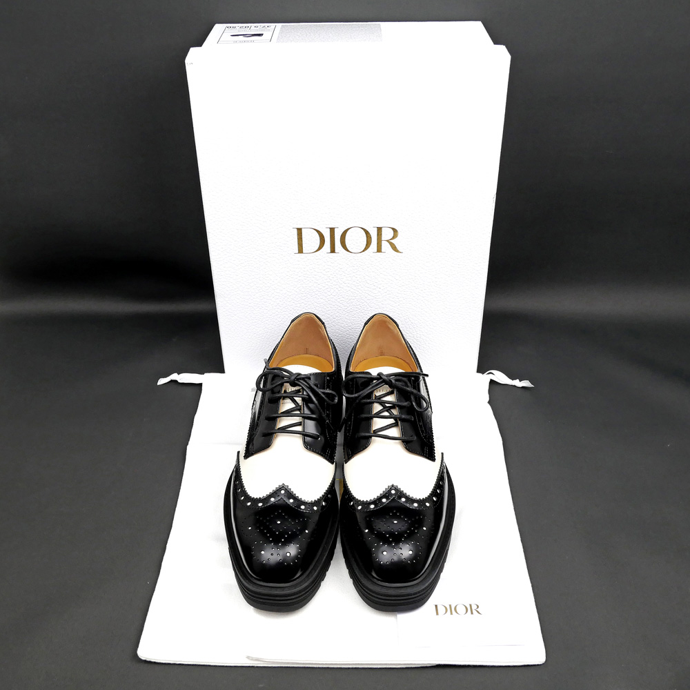 名東】【CHRISTIAN DIOR】ディオール TEDDY D ダービーシューズ サイズ37 1/2 D ブラック ホワイト  KDB854ACA11X375 レディース 女 靴【新品】【未使用】【中古】 - 質ウエダ 公式オンラインショップ |  名古屋に4店舗。信頼・安心の創業65年。全国発送を承っております。