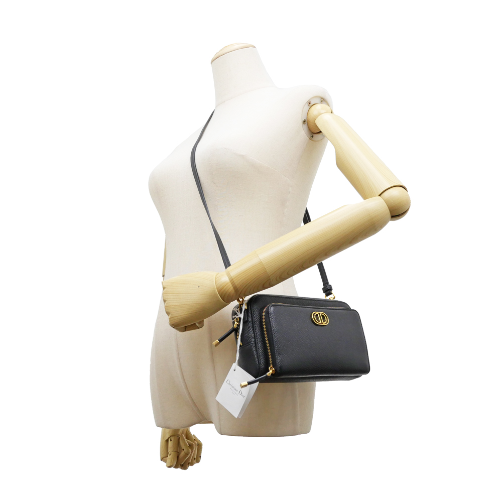 名東】【CHRISTIAN DIOR】ディオール カロ ダブルポーチバッグ