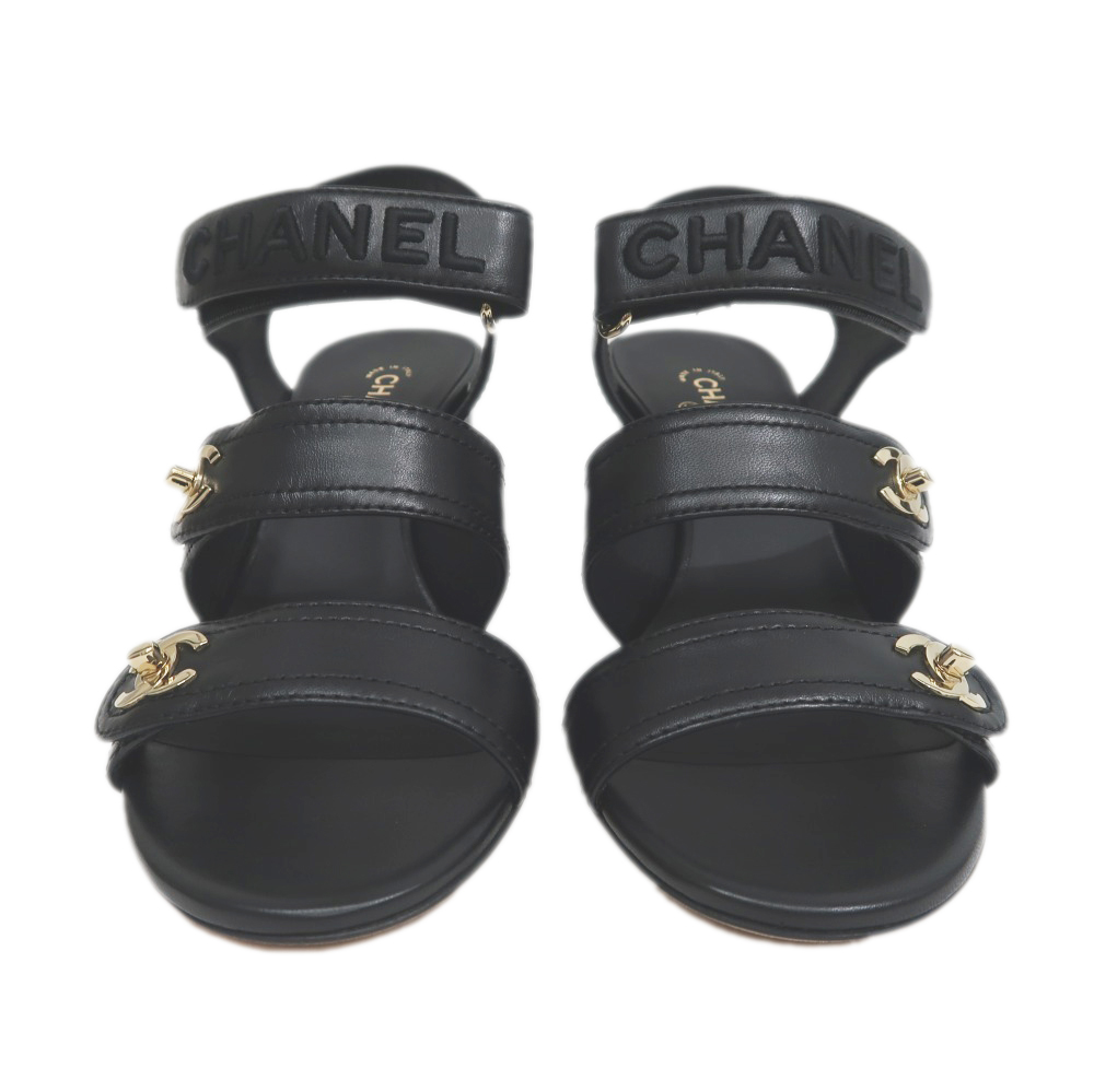 名東】【CHANEL】シャネル ストラップサンダル G37387 ココ