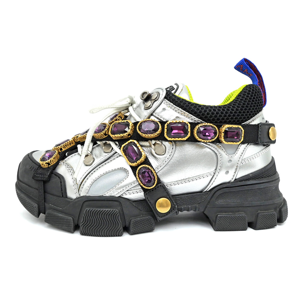 名東】【GUCCI】グッチ フラッシュトレックビジュースニーカー