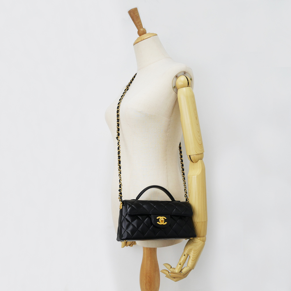 名東】【CHANEL】シャネル トップハンドル ミニ フラップ バッグ 名東】【CHANEL】シャネル トップハンドル ミニ フラップ バッグ