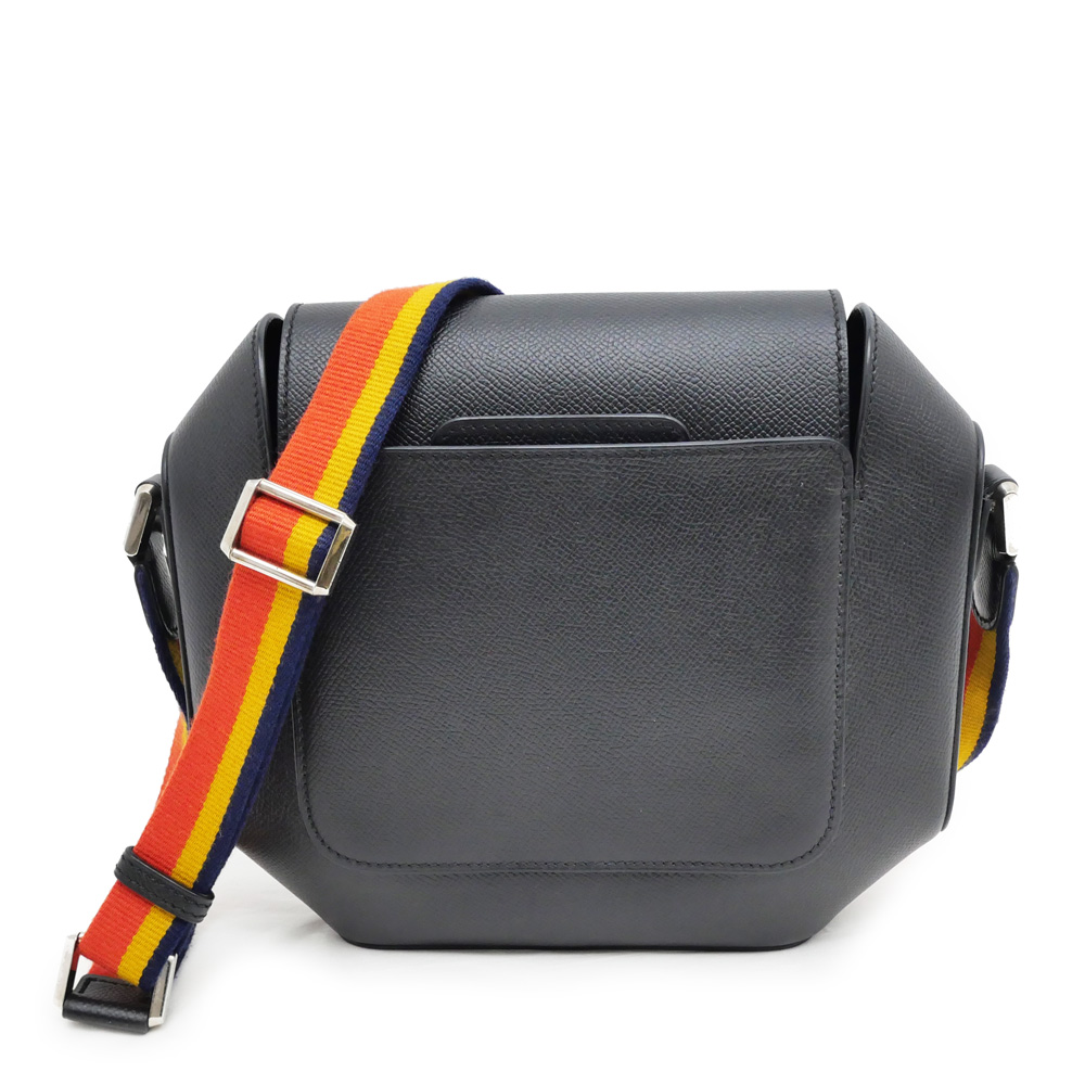 名東】【HERMES】エルメス オクタゴン 23 ブラック シルバー金具 名東】【HERMES】エルメス オクタゴン 23 ブラック シルバー金具