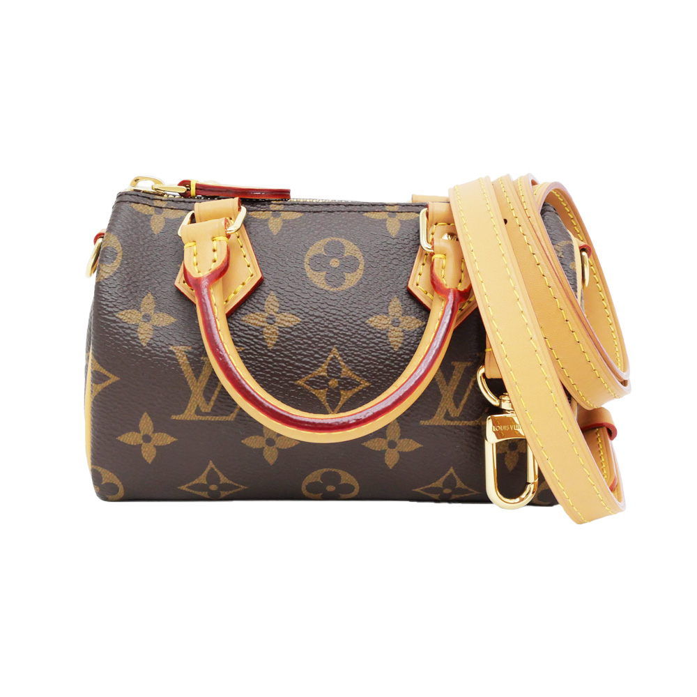 使用感あり☆ルイ・ヴィトン バンドー 名東】【LOUIS VUITTON】ルイヴィトン ナノスピーディ ハンドバッグ