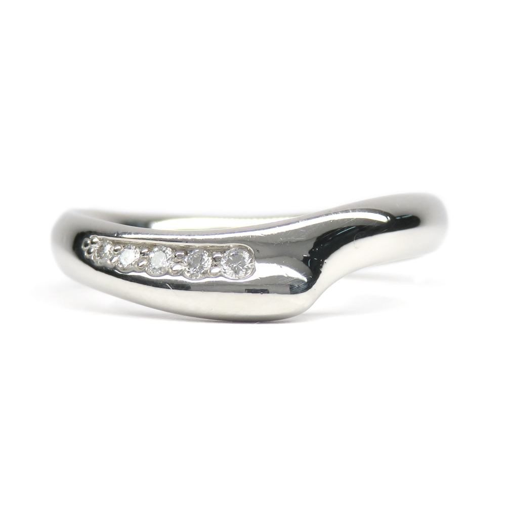 ティファニー TIFFANY&Co. リング 指輪 8号 Pt950プラチナ ダイヤモンド オープンハート レディース