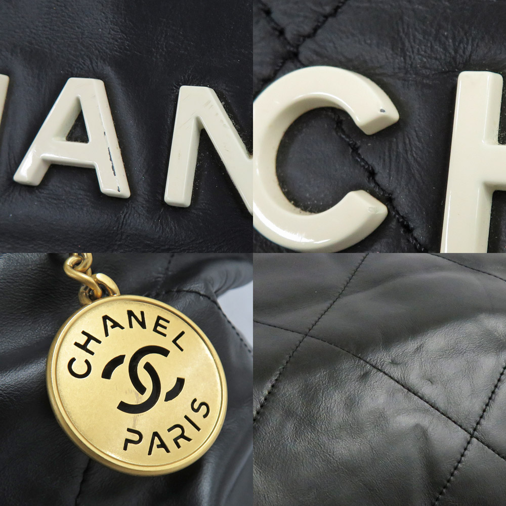 名古屋】【CHANEL】シャネル シャネル 22 ハンドバッグ AS3261 ブラック ゴールド金具 ホワイトロゴ カーフスキン マトラッセ 黒  GD金具 レザー レディース【中古】 - 質ウエダ 公式オンラインショップ | 名古屋に4店舗。信頼・安心の創業65年。全国発送を承っております。