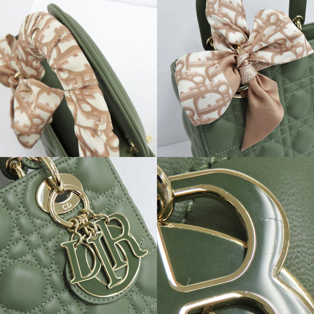 名古屋】【CHRISTIAN DIOR】ディオール Lady Dior My ABCDior レディディオール バッグ スモール M0538OCEA  カナージュ ラムスキン グリーン ゴールド金具 緑 スカーフ ミッツァ付き レディース【中古】 - 質ウエダ 公式オンラインショップ |  名古屋に4店舗。信頼・安心の ...