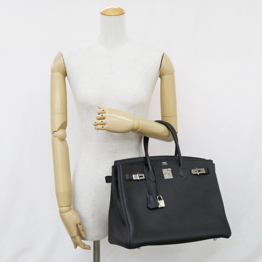 名古屋】【HERMES】エルメス バーキン35 トゴ ブラック シルバー