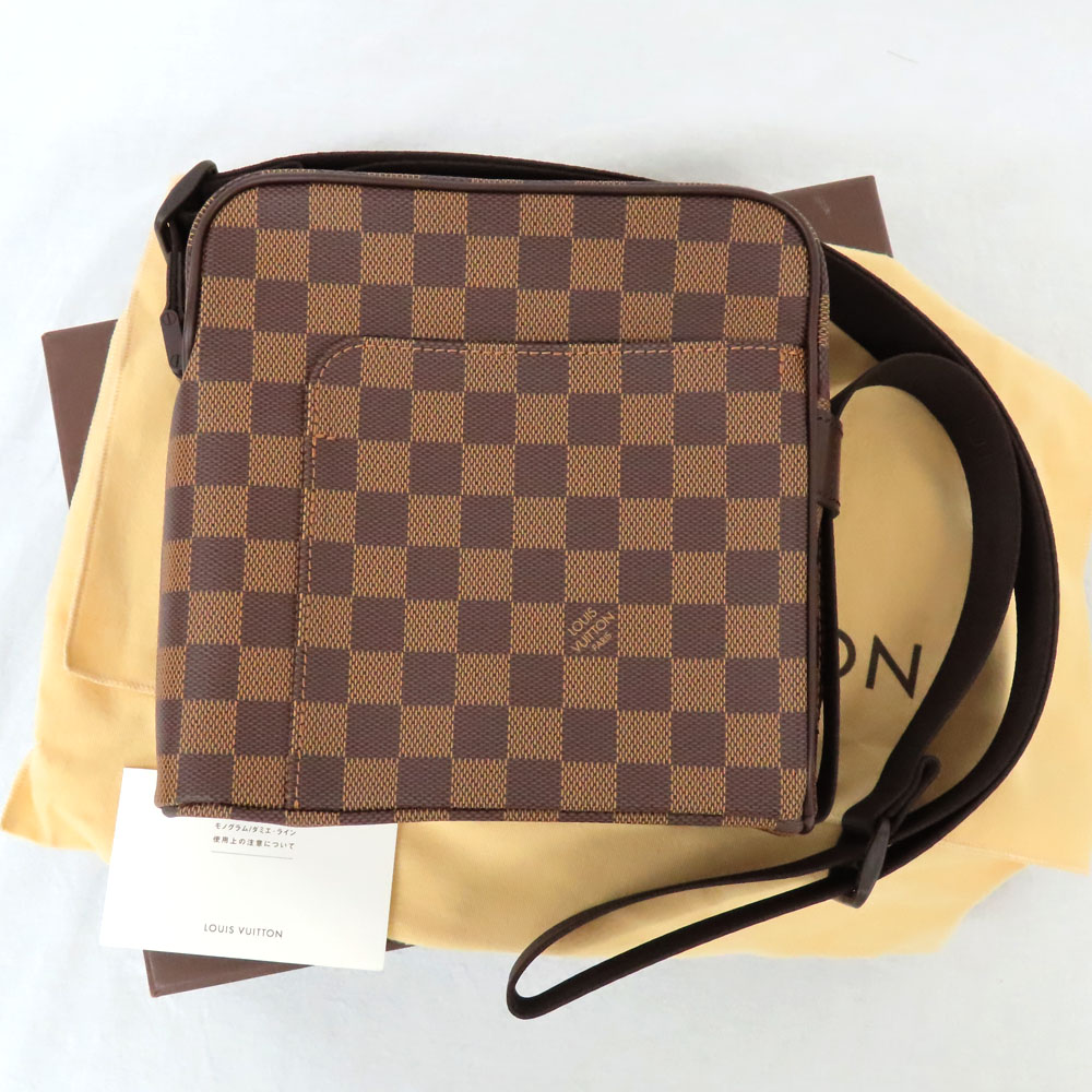 【名古屋】【LOUIS VUITTON】ルイヴィトン オラフPM N41442 ダミエ エベヌ ショルダーバッグ 斜め掛け スクエアシェイプ ブラウン  PVC ゴールド金具 レザー レディース メンズ【未使用】【中古】 - 質ウエダ 公式オンラインショップ | 名古屋に4店舗 ...