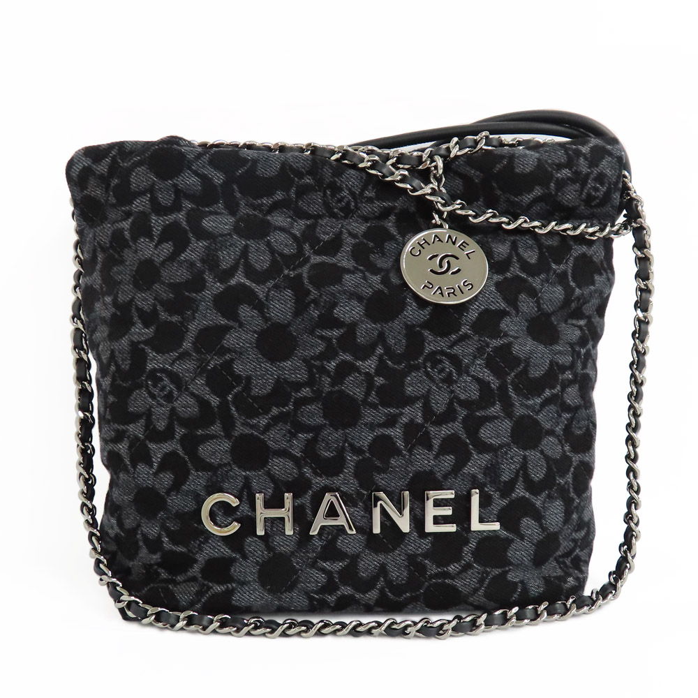 chanel paris 印字バッグ 花