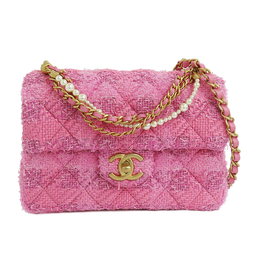 名古屋】【CHANEL】シャネル ミニフラップ チェーンショルダーバッグ ツイード＆パール ピンク 2024春夏 AS4385 B15678  NU897 レディース【未使用】【中古】 - 質ウエダ 公式オンラインショップ | 名古屋に4店舗。信頼・安心の創業65年。全国発送を承っております。