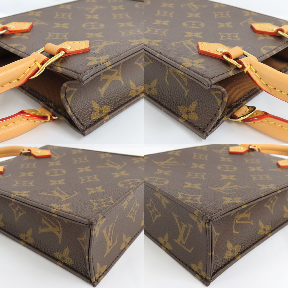 Louis Vuitton Monogram Petite Sackpla 2WAY Brown M81295