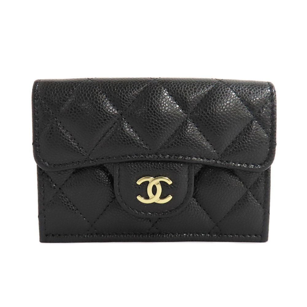 名古屋】【CHANEL】シャネル クラシック スモール フラップウォレット AP0230 マトラッセ キャビアスキン ブラック ゴールド金具  ココマーク 三つ折り財布 レディース【新品】【未使用】【中古】 - 質ウエダ 公式オンラインショップ | 名古屋に4店舗。信頼・安心の創業65 ...