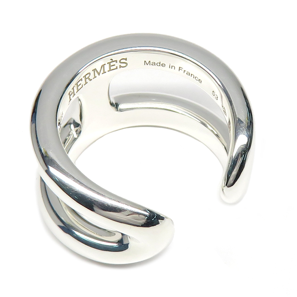 HERMES - エルメス リング オスモズ PM 53号 シルバー925 大幅