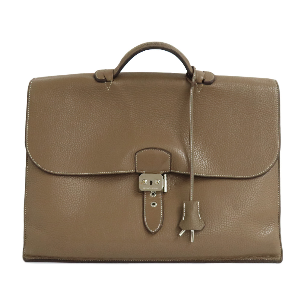名古屋】【HERMES】エルメス サックアデペッシュ38 エトゥープ