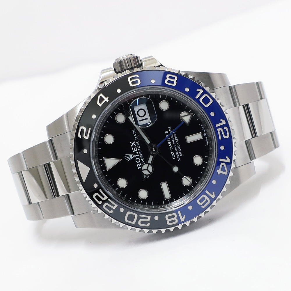 【栄】【ROLEX】ロレックス GMTマスター2 126710BLNR ブラック ブルー 青黒 ランダム SS メンズ 腕時計 自動巻き  2021年【新品】【未使用】【中古】-質ウエダ