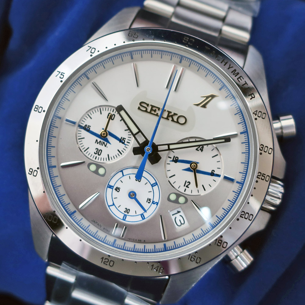 SEIKO セイコー N700Sのぞみ 1周年記念ウオッチ クロノグラフ SS シルバー クォーツ メンズ 腕時計 東海道・山陽新幹線 未使用 中古