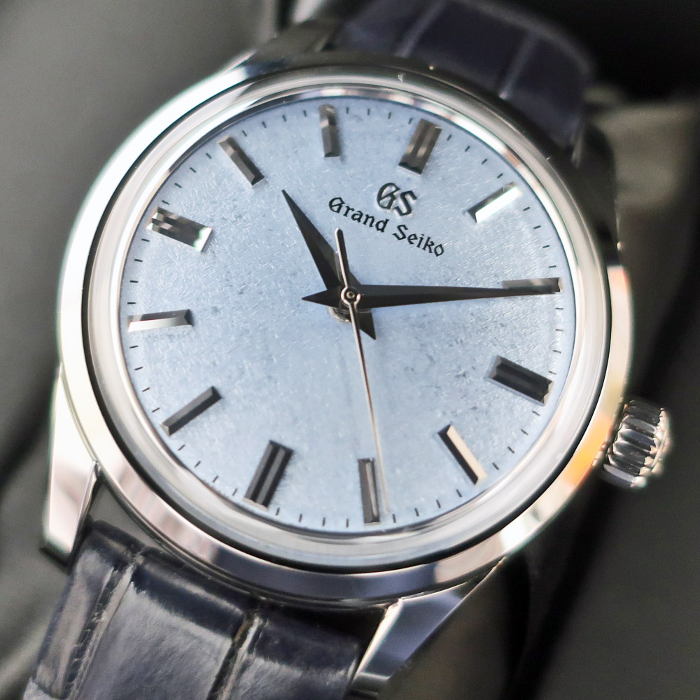 グランド セイコー GRAND SEIKO 腕時計 メンズ SBGW283 クラシックデザイン Elegance Collection Classic The flow of seasons 手巻き（9S64） ライトブルーxネイビー アナログ表示