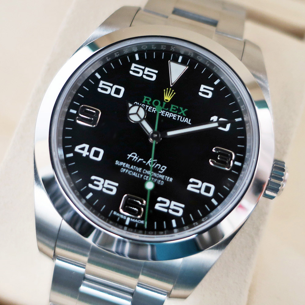 ロレックス ROLEX エアキング ランダムシリアル 116900 ブラック文字盤 SS メンズ 腕時計