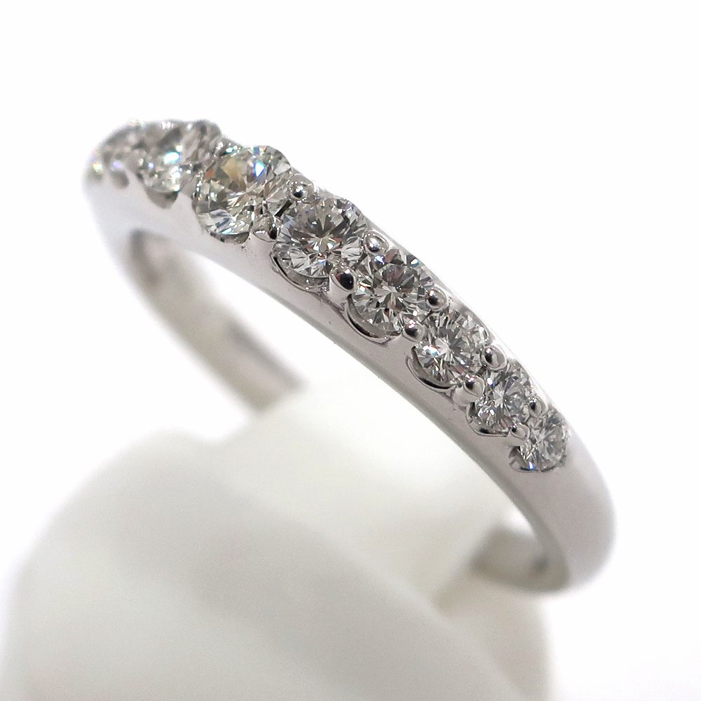 栄】【JEWELRY】リング 指輪 Pt900 プラチナ ダイヤモンド ハーフ 