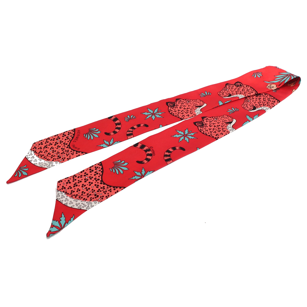 栄】【HERMES】エルメス ツイリー スカーフ Les Leopards Bandana レオパード・バンダナ ピンク系 シルク 小物 その他  etc【中古】 - 質ウエダ 公式オンラインショップ | 名古屋に4店舗。信頼・安心の創業65年。全国発送を承っております。