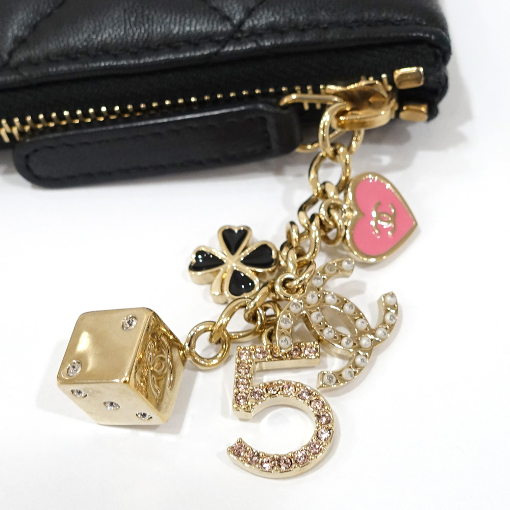栄】【CHANEL】シャネル マトラッセ ココマーク クラッチバッグ