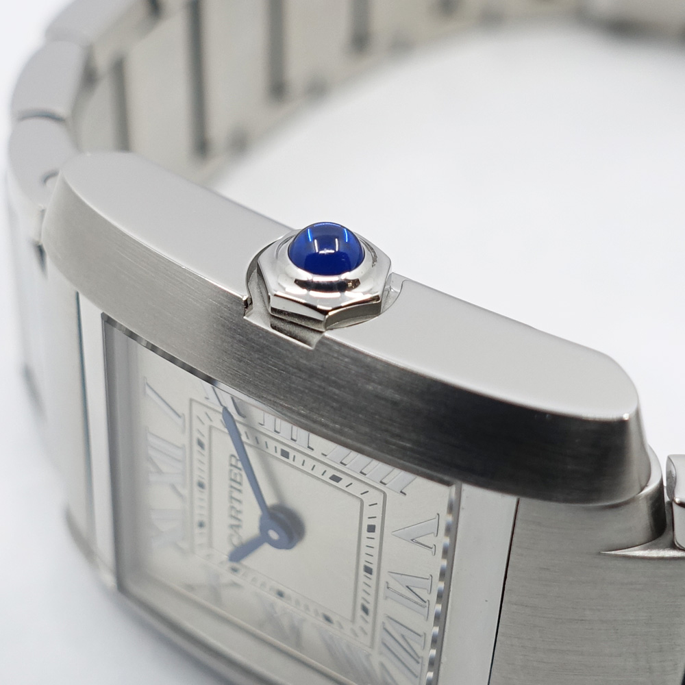 【栄】【CARTIER】カルティエ タンク フランセーズ SM WSTA0065 SS レディース シルバー 腕時計 【仕上済み】【中古】 中古品 A S Information 16 BOX