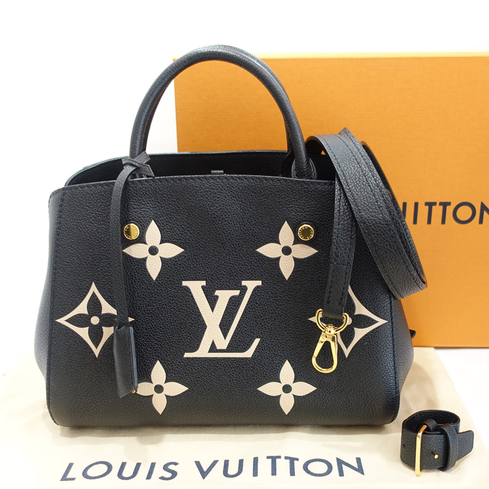 栄】【LOUIS VUITTON】ルイヴィトン モンテーニュBB モノグラム・アンプラント M45778 ブラック ゴールド金具 ハンドバッグ  2WAY レディース 女性 箱 保存袋【中古】 - 質ウエダ 公式オンラインショップ |  名古屋に4店舗。信頼・安心の創業65年。全国発送を承っております。