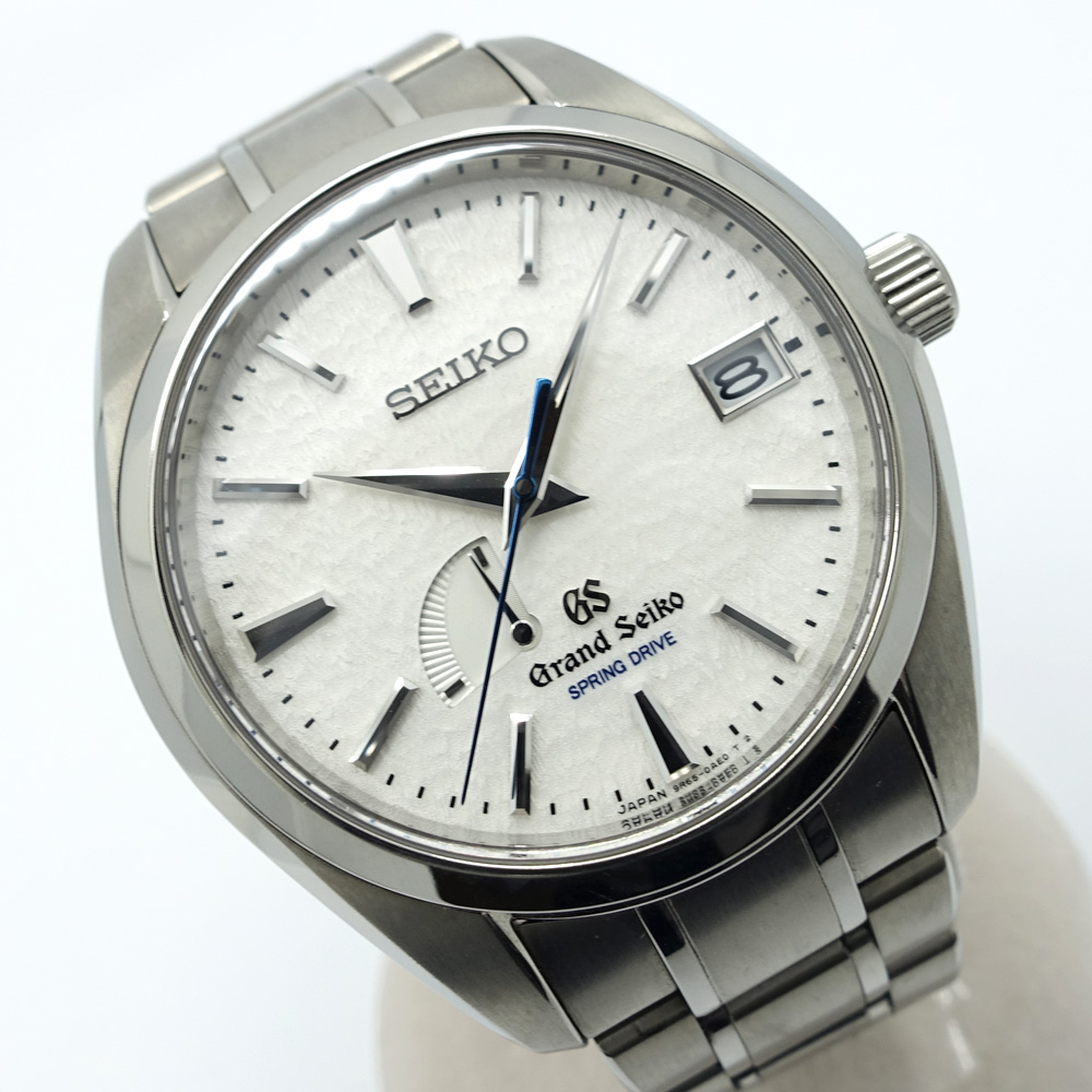 栄】【GRAND SEIKO】グランドセイコー SBGA011 9R65-0AE0 ホワイト チタン 雪白 スノーフレーク 腕時計 メンズ  スプリングドライブ【中古】 - 質ウエダ 公式オンラインショップ | 名古屋に4店舗。信頼・安心の創業65年。全国発送を承っております。