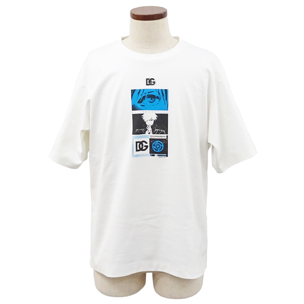 栄】【DOLCE&GABBANA】ドルチェ&ガッバーナ Tシャツ トップス 呪術廻戦 五条悟 サイズ44 ホワイト コットン イタリア製 メンズ  アパレル 男 服【中古】 - 質ウエダ 公式オンラインショップ | 名古屋に4店舗。信頼・安心の創業65年。全国発送を承っております。