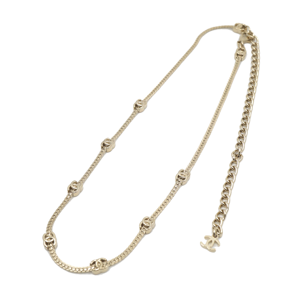 最新発見 栄】【CHANEL】シャネル ココマーク チョーカー ネックレス アクセサリー