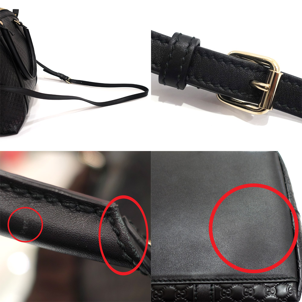 栄】【GUCCI】グッチ マイクログッチシマ ハンドバッグ