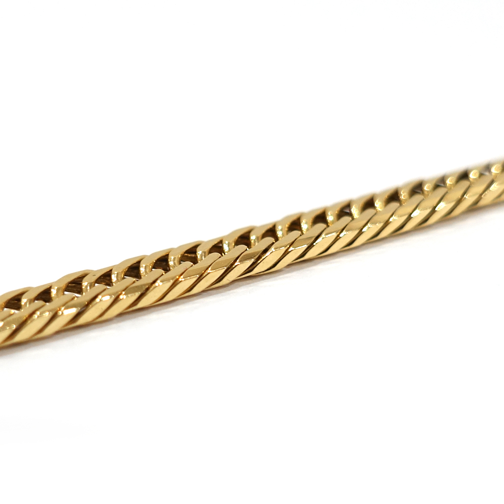 栄】【JEWELRY】ネックレス K18 8面トリプル 喜平 約29.9g 約