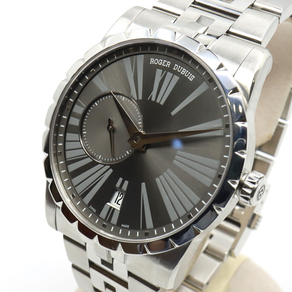 栄】【ROGER DUBUIS】ロジェデュブイ エクスカリバー 42 DBEX0385 グレー 腕時計 SS 自動巻き メンズ【中古】 - 質ウエダ  公式オンラインショップ | 名古屋に4店舗。信頼・安心の創業65年。全国発送を承っております。