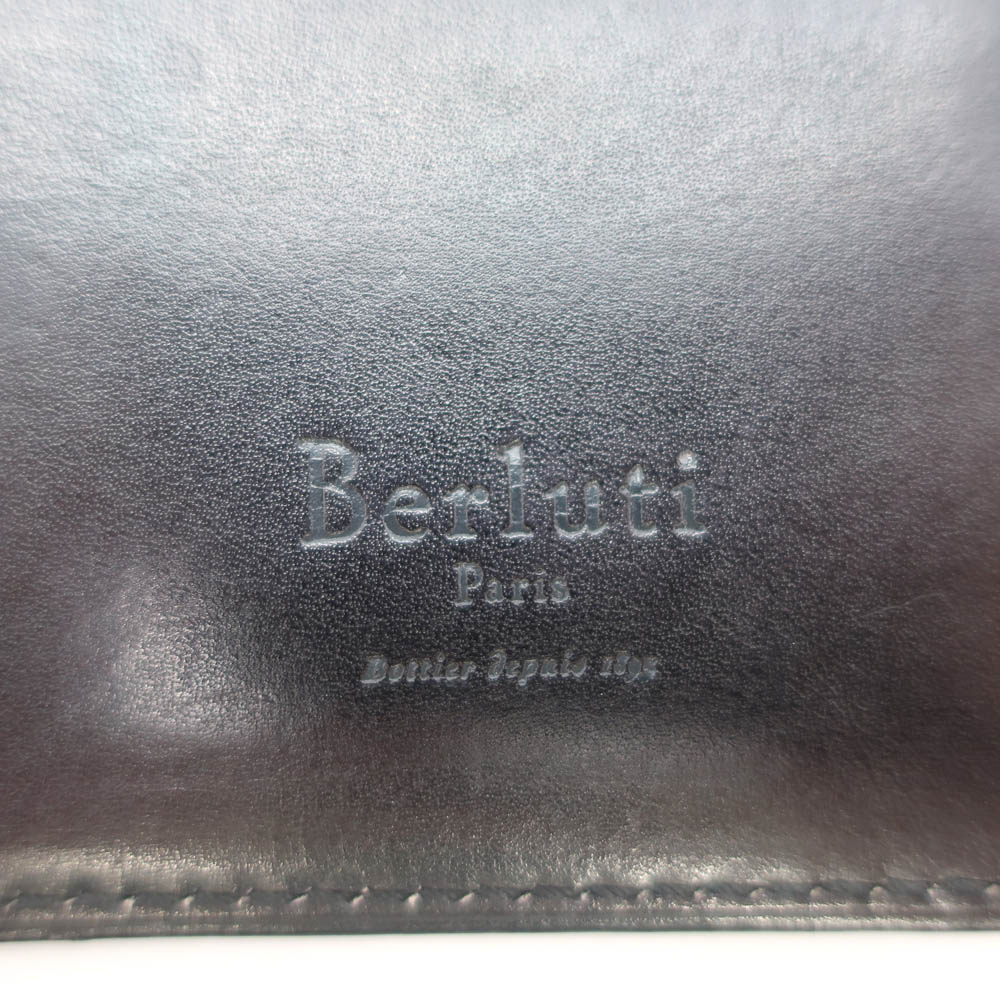 天白】【BERLUTI】ベルルッティ カリグラフィー エベネ 長財布 革小物