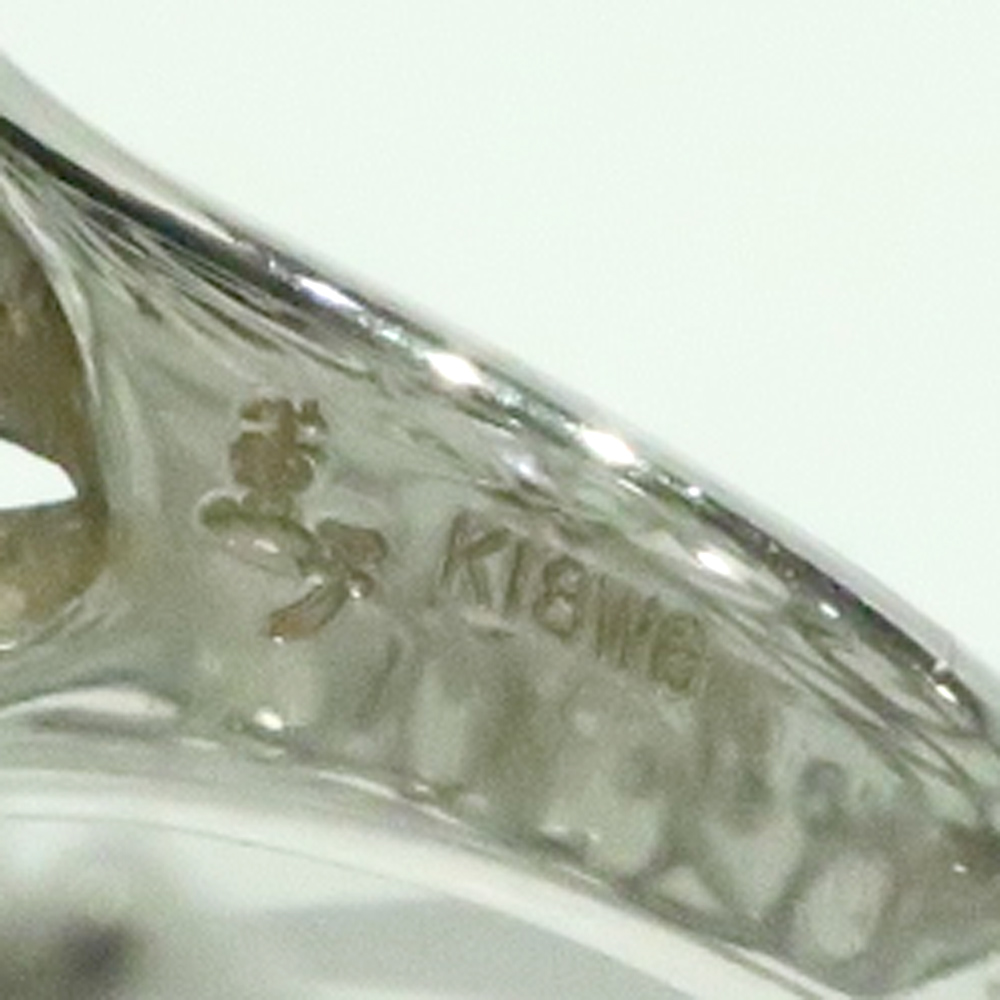 【天白】【KAOLVCO】水野薫子 ジュエリー リング 指輪 K18WG PG ダイヤ 0.02ct デザイン 約17.5号 冊子 レディース 【中古】