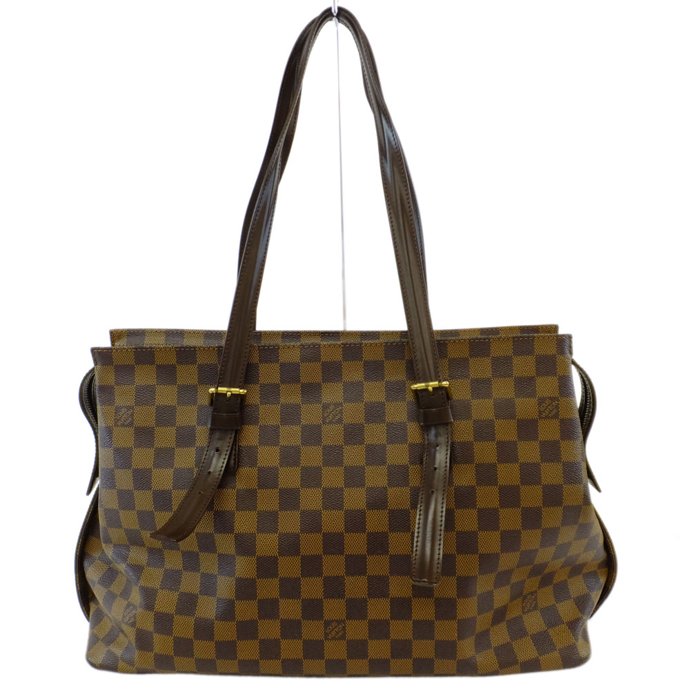 天白】【LOUIS VUITTON】ルイヴィトン チェルシー ショルダーバッグ ダミエ ブラウン ゴールド金具 レッド裏地 N51119 キャンバス  レザー カデナ レディース 鞄【中古】 - 質ウエダ 公式オンラインショップ | 名古屋に4店舗。信頼・安心の創業65年。全国発送を承っており ...