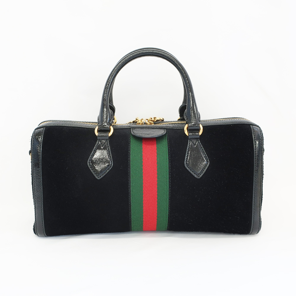 天白】【GUCCI】グッチ ハンドバッグ オフィディア スエード ショルダー2WAY ブラック ゴールド金具 GGロゴ バッグ レディース【中古】 -  質ウエダ 公式オンラインショップ | 名古屋に4店舗。信頼・安心の創業65年。全国発送を承っております。