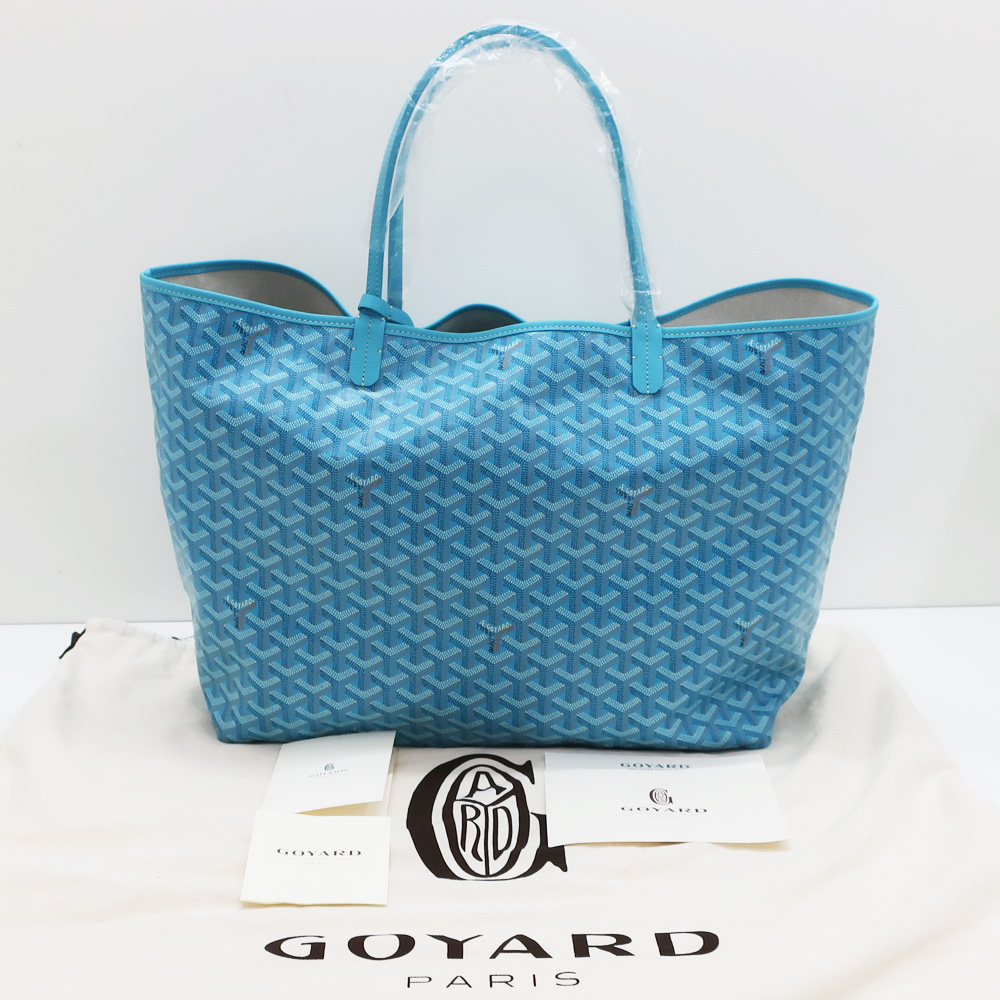 天白】【GOYARD】ゴヤール サンルイGM バリーズ ブルーターコイズ 2024年限定 リミテッドエディション ゴヤールディンキャンバス  トートバッグ ハンドバッグ メンズ レディース 購入証明書【中古】 - 質ウエダ 公式オンラインショップ | 名古屋に4店舗。信頼・安心の創業 ...