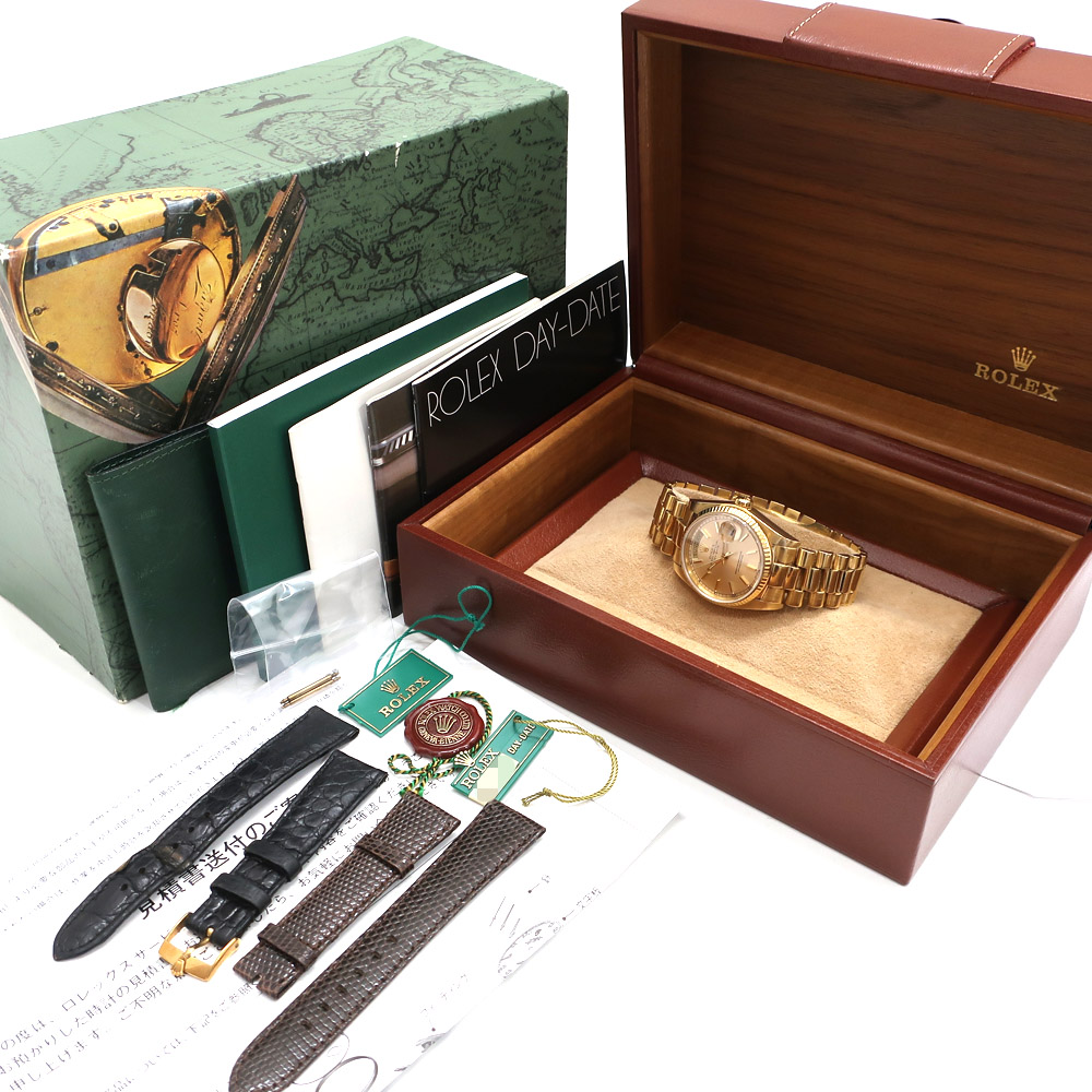 天白】【ROLEX】ロレックス デイデイト 18038 イエローゴールド