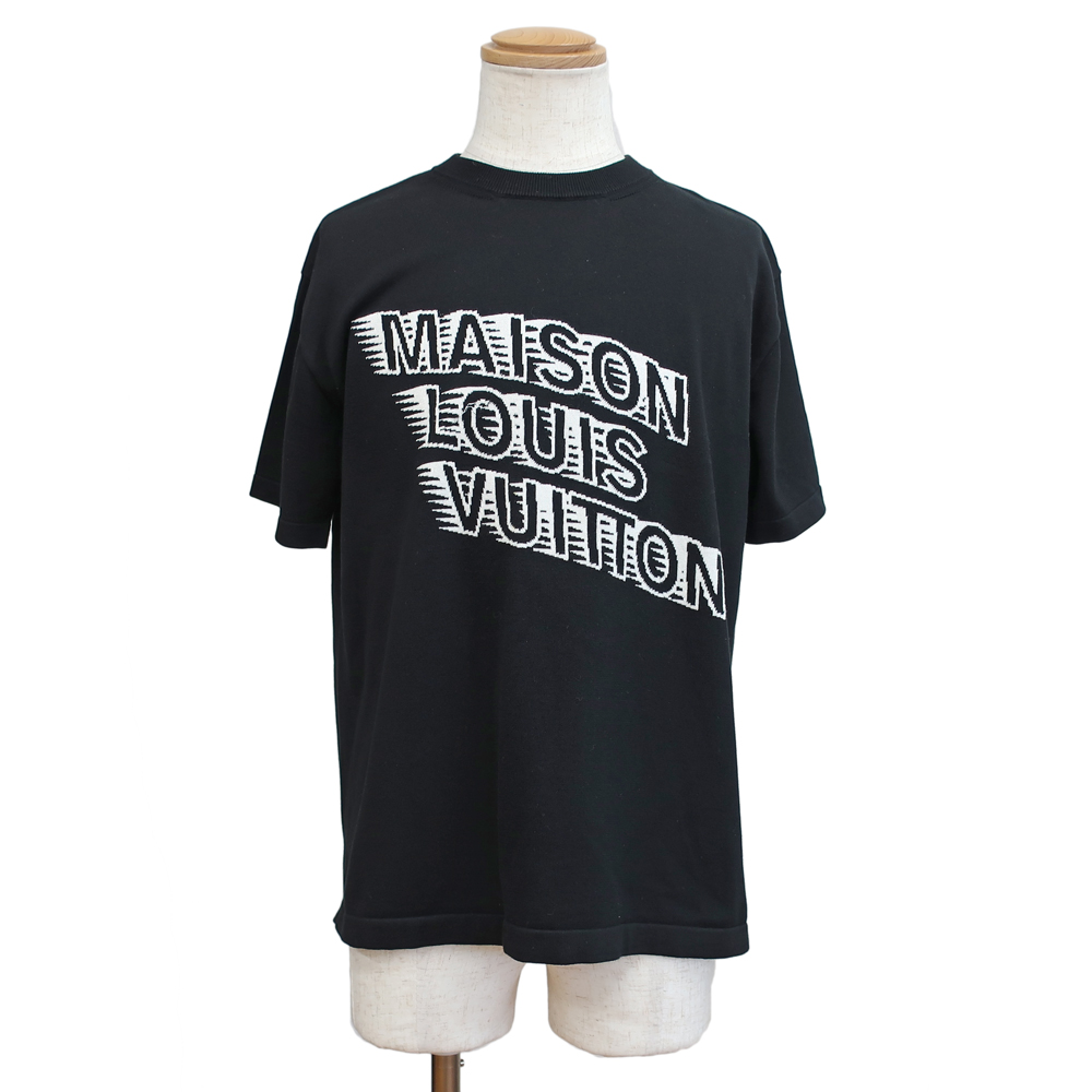 天白】【LOUIS VUITTON】ルイヴィトン メゾン ロゴ 半袖ニットTシャツ ブラック サイズS 黒 カットソー RM2129 HA0  HLN31W メンズ アパレル 服 男【中古】 - 質ウエダ 公式オンラインショップ |  名古屋に4店舗。信頼・安心の創業65年。全国発送を承っております。