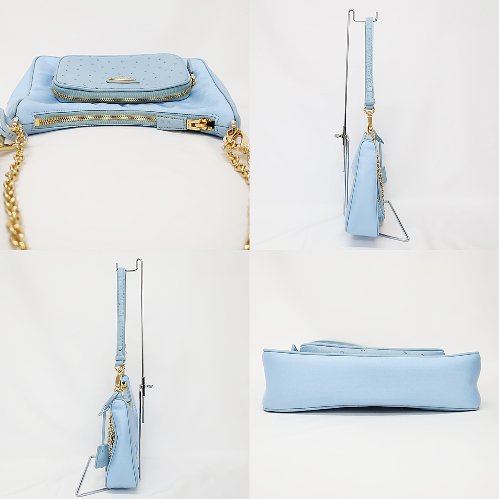 天白】【PRADA】プラダ ショルダーバッグ リナイロン 天白】【PRADA】プラダ ショルダーバッグ リナイロン