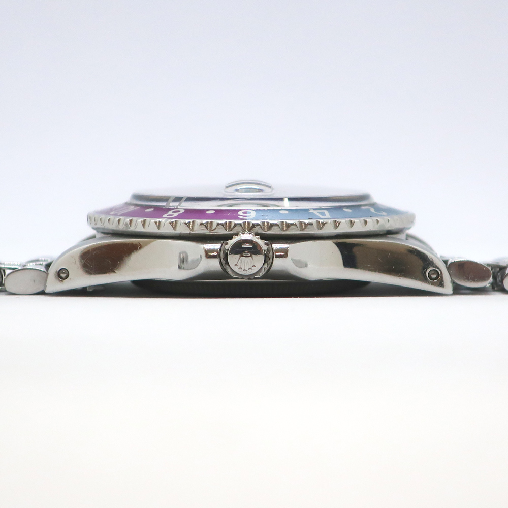 天白】【ROLEX】ロレックス GMTマスター 1675 フクシア フチなし 紫