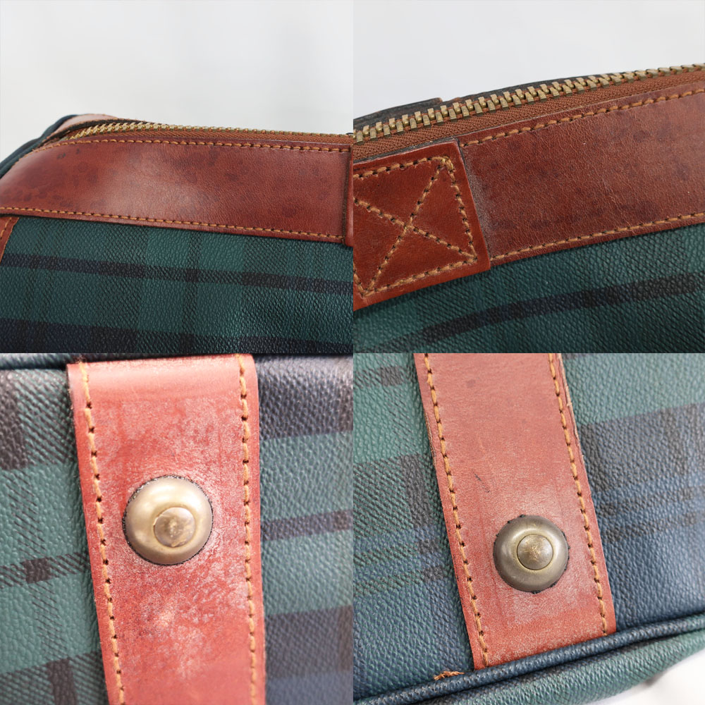 美品 ポロラルフローレン チェック 大容量 2way ボストンバッグ
