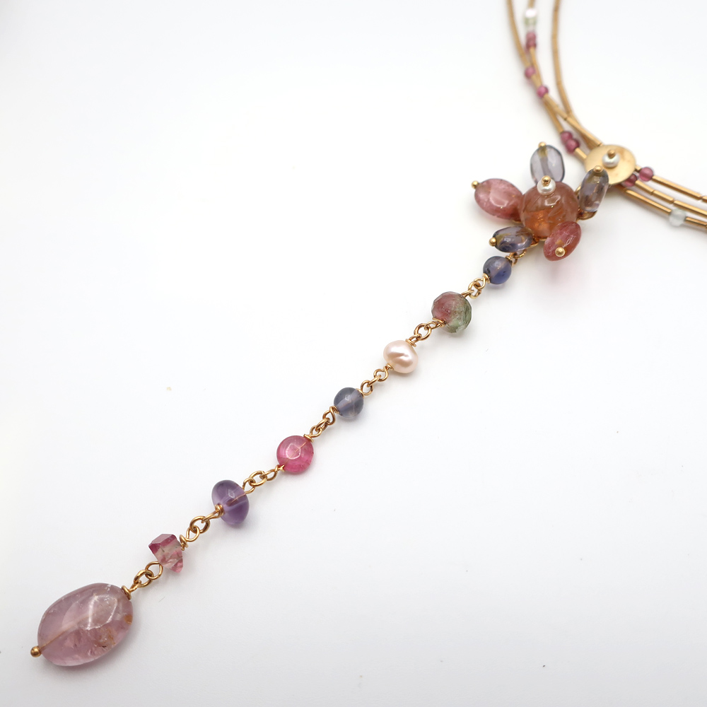 天白】【JEWELRY】ジュエリー ネックレス K18YG イエロー